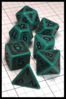 Dice : Dice - Dice Sets - Ancient Green with Black Numeral - Dark Ages